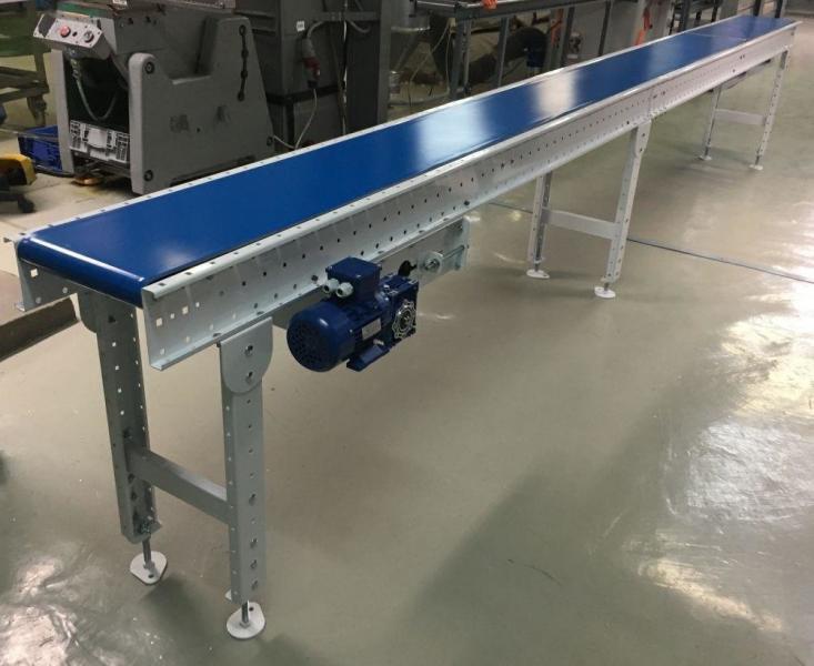 Ленточный роликовый конвейер модульный