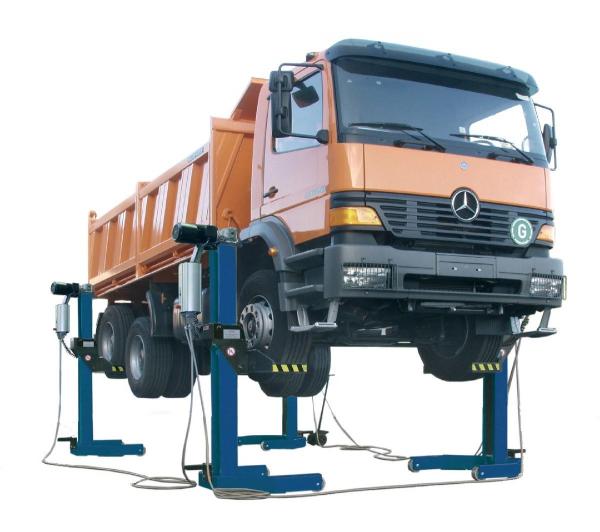 Электромеханический подкатной подъемник 30т