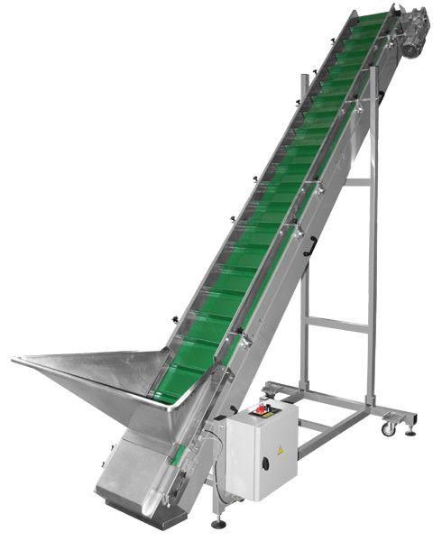 Малогабаритный конвейер с бункером